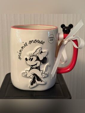 DISNEY MINNIE MOUSE RAE DUNN ARTISAN DOUBLE-SIDED MUG